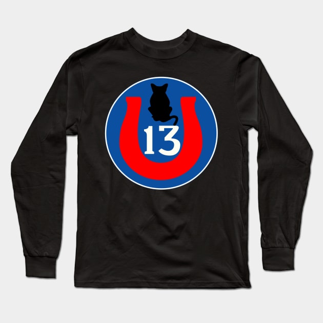 13th Infantry Divison - Black Cat wo Txt Long Sleeve T-Shirt by twix123844